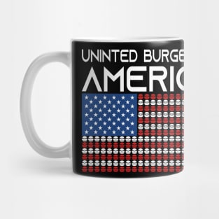 America Burger Usa Us Flag States Nation Mug